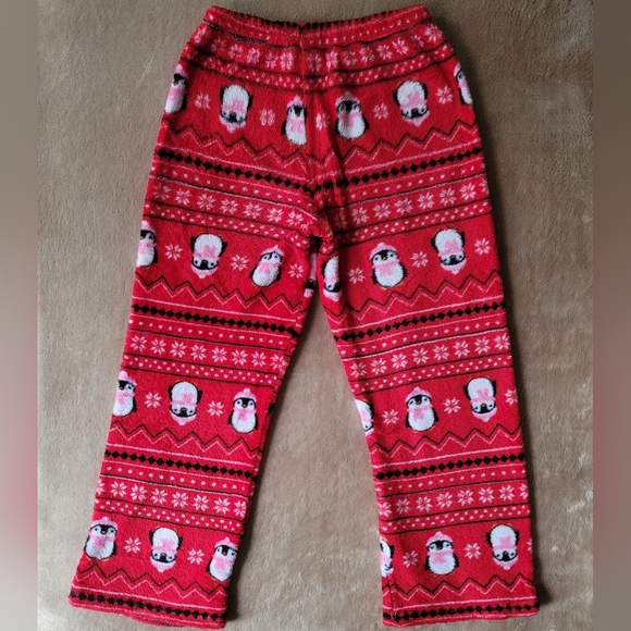 Kensie Girl Penguin Winter Red PJ'S Size M (7/8) - Picture 3 of 4